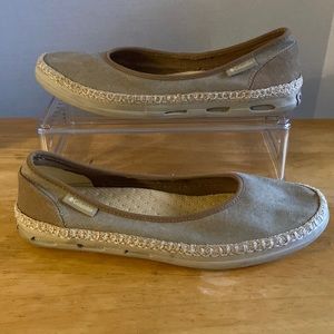 Columbia Vulc N Vent Bettie British Tan Canvas Low Womens size 9